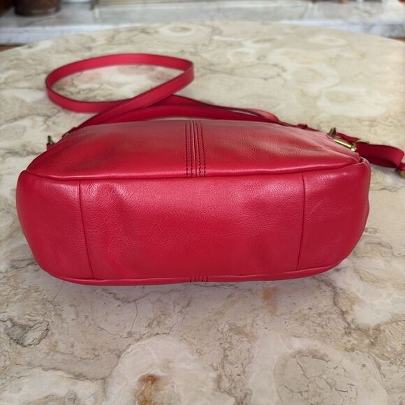NWOT Fossil Jolie Red Leather Crossbody Bag - Picture 12 of 14